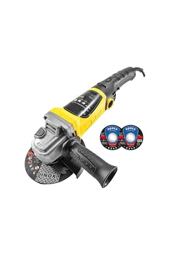 Devir Ayarlı Avuç İçi Spiral Taşlama Makinası 2800W 115-125 mm 2 Adet İnox Disk Hediyeli