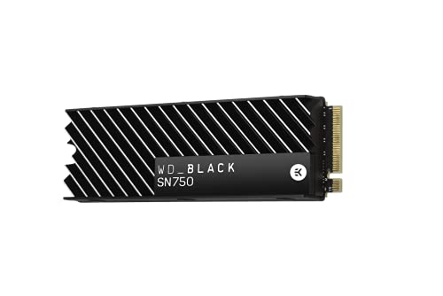 Image of WD BLACK 1TB SN750 NVMe Internal Gaming SSD Solid State Drive with Heatsink - Gen3 PCIe, M.2 2280, 3D NAND, Up to 3,470 MB /s - WDS100T3XHC
