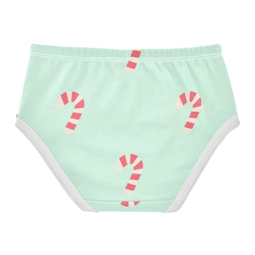 Girls' Training Panties Briefs Underwear for Girls Candy Canes Pattern2