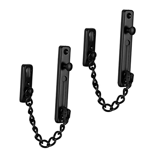 Balacoo 2Pcs Theft Door Chain Lock Easy Install Enhances Safety Ventilation