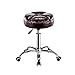 LQPHE Sgabello da Barbiere Sgabello da Bar Sgabello Girevole Regolabile in Altezza Sedia Girevole per Salone, Fabbrica, Negozio Bar Salon Clinica Sedia Girevole Rotonda in Pelle PU