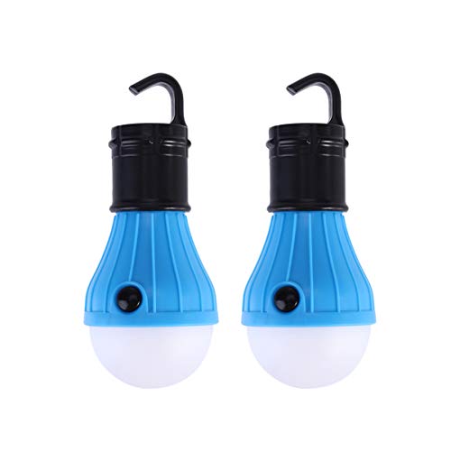 FRCOLOR 2Pcs Portí¡til Levou Luz de Acampamento para Barraca Recarregí¡vel Lí¢mpada de Emergíªncia A