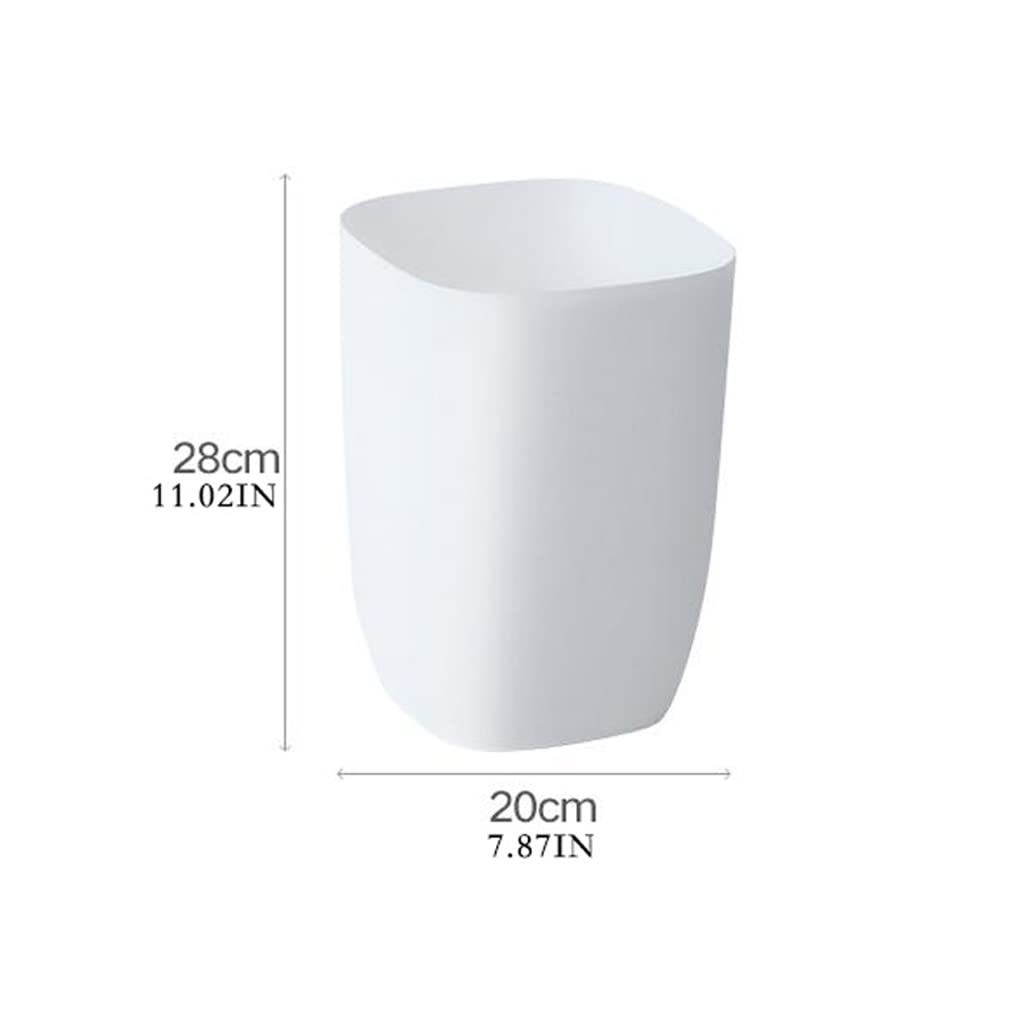 Mülleimer Mit Deckel, Japanischer Kirschblüten-Druck (weiß), 4 Liter – Geruchshemmend, Für Bad, Schlafzimmer, Wohnzimmer