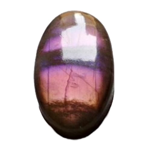 Labradorite violette naturelle en cabochon ovale de qualité gemme rare