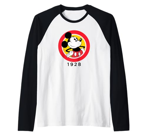 T-shirt Baseball Raglan Mickey Disney ravivez vos souvenirs d'enfance