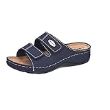 Lea Tamaris Damen 27510 Pantoletten, Blau (Navy), 40 EU