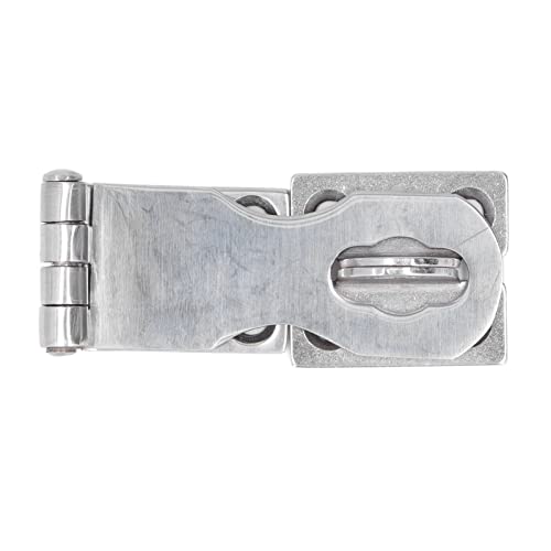 Image of Foldable Safety Hasp, 316 Stainless Steel Durable Mirror Polished Door Latches Buckle Easy Installation for Marine Cabinets Sheds Boxes