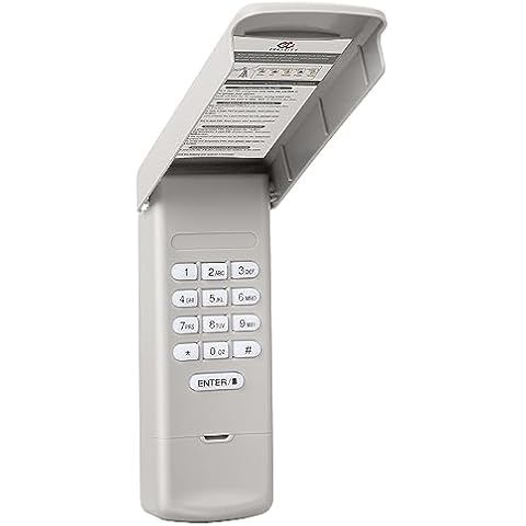Universal Garage Door Opener Keypad, Compatible with Chamberlain LiftMaster Craftsman Garage Door Openers Since 1993, Wireless Keypad Keyless Entry, Security +2.0 Garage Keypad, 315/390 MHz Cover