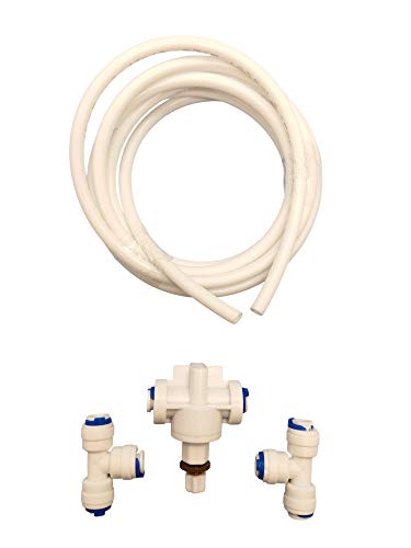 Image of PARIJATA Tds Adjuster /Controller Kit for Ro Water Purifier [ Tds Controller, 2 Tee Connectors & 3 Meters Pipe ], Activated Carbon, White