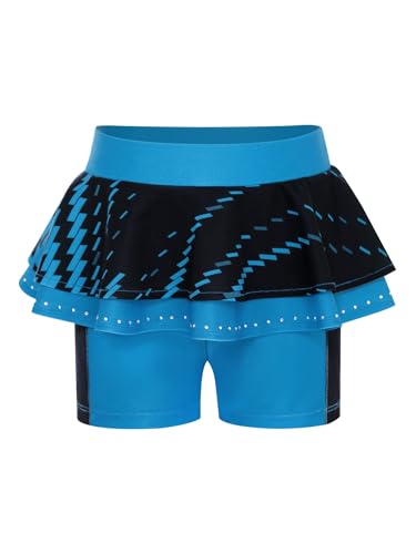 YEAHDOR Girls Shorts with Ruffle Skirts Athletic Dance Skater Skirts Skorts Ruffle Skirt Shorts for Kids