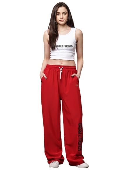 dream x fashion Women's Solid Lightweight Cotton Track Pants for Everyday Wear-picture-24
