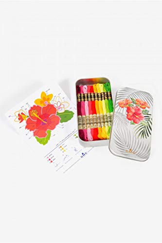 DMC - Scatola in metallo da collezione Floral Box