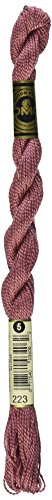 Hilo Perlé DMC tamaño 5 27 yardas color Rosa Claro miniatura 1