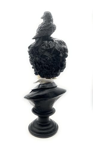 Estatua del busto de Edgar Allan Poe RUSTIX miniatura 4