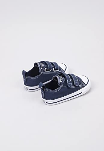 Converse Garçon Chuck Taylor CT 2v Ox Canvas Shoes, Bleu Athletic Navy White 412, 21 EU
