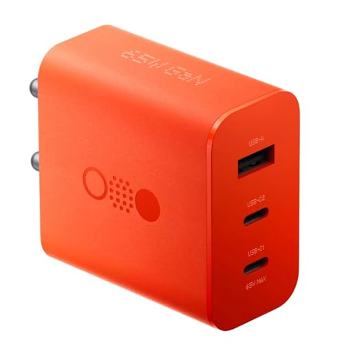Image of 65W CMF by Nothing Gan Trio Charger Adapter | 3 Port USB Type C to A Fast Wall Charging Adaptor Compatible with CMF Phone 1 /Nothing Phone 2a Plus /Phone 2A /Phone 2 /Samsung Galaxy S24 Ultra