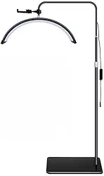 Luminaria Meia Lua Estetica Mesa 3 Tons Ajustavel Salao Beleza Limpeza De Pele(Preto)