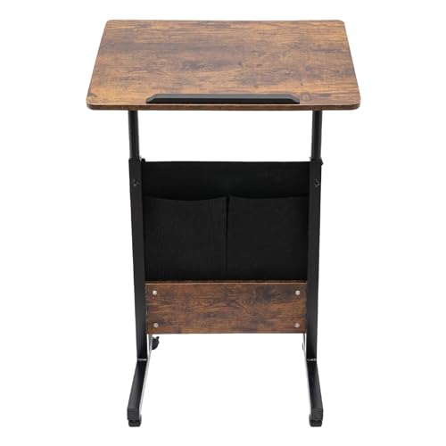 Dynami HFCD Adjustable Height Standing Desk, Rolling Laptop Stand With 180° Adjustable Tilt Angle Desktop,360° Swivel Wheels With Brakes,For Home Office thumb #8