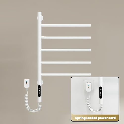 Toallero giratorio con pantalla lcd que soluciona baños pequeños húmedos 2