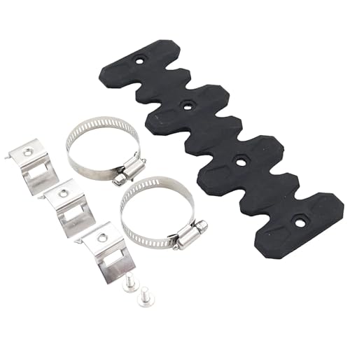 Tubo de escape silenciador protección térmica cubierta Suzuki negro 22cm