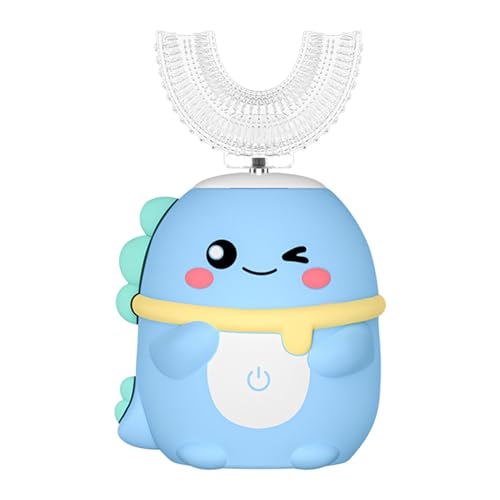 Elektrische Zahnbürste für Kinder, U-förmig, mit Vibration, tägliche Mundhygiene, fördert das Zähneputzen bei und Mädchen von 2 bis 6 Jahren – Bild 7