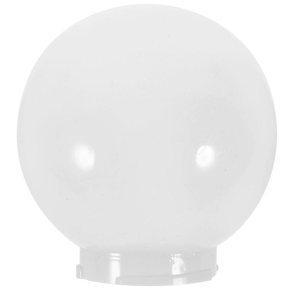 OSALADI Frosted White Glass Globe Lamp Shade Replacement 25CM White Acrylic Lamp Post Globe Cover Opal Sphere Shade for Pendant Light Wall Sconce Chandelier