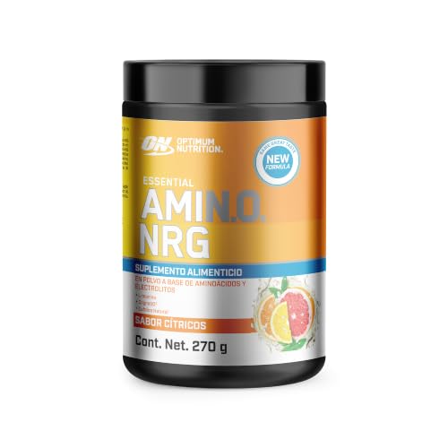 Image of Optimum Nutrition Amino Energy Powder Plus Focus, with BCAA, Electrolytes, and Caffeine, Sunkissed Citrus, 30 Servings (Packaging May Vary)