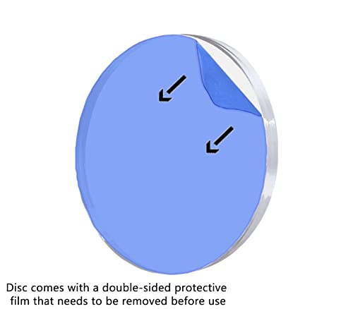 Image of Clear Acrylic Plexiglass Disc Diameter 2 inch - 1 /4 inch Thick Pack of 3