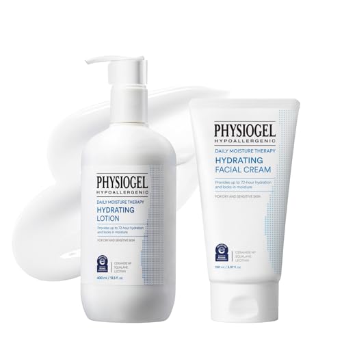 PHYSIOGEL DMT Duo for Face & Body – Daily Hydrating Facial Moisturizer & Lotion for Dry and Sensitive Skin