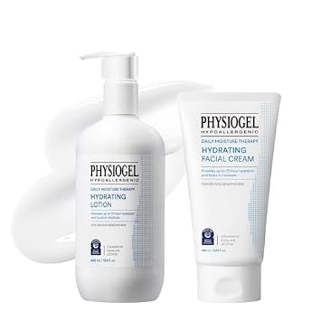PHYSIOGEL DMT Duo for Face & Body Daily Hydrating Facial Moisturizer & Lotion for Dry and Sensitive Skin
