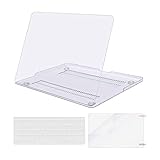 MOSISO Funda Dura Compatible con MacBook Pro 13 Retina A1425 / A1502 (Versión 2015/2014/2013/fin 2012), Carcasa Rígida de Plástico & Cubierta de Teclado & Protector de Pantalla, Claro/Cristal