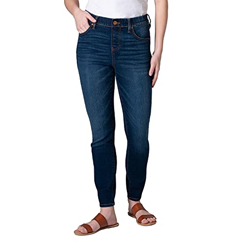 JAG Jeans Women's Valentina High Rise Skinny Pull-on Jeans, West Side Blue EPK417, 4