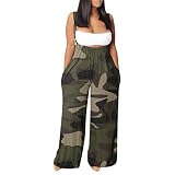 Women's Rompers and Jumpsuits, Women's Stretchy Jumpsuit Loose Jumpers for Women Wrap Jumpsuit Casua