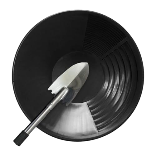 MotiveTech Kit Batea Oro, Bandeja de Lavado de Oro Bateas, Bateas para Buscar Oro, Bandeja de Oro para Minería, Kit de Bandeja de Lavado de Oro para Minería y Prospección de Oro Sistema