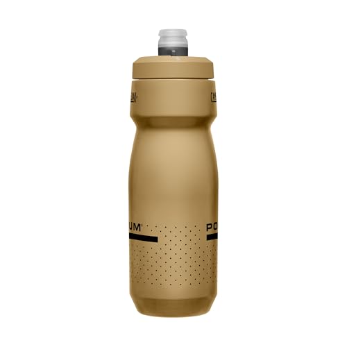 Image of CamelBak Podium Bike Squeeze Water Bottle, High Flow Easy Squeeze Design for Cycling Performance, 24oz, Gold