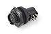 EN3P4MRAPCX, Conn Circular PIN 4 POS Solder RA Thru-Hole 4 Terminal 1 Port Bulk