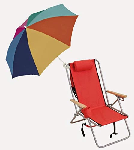 Nantucket Breeze Beach Chair Clamp on Umbrella- 4' - Multi Color - 2Pack