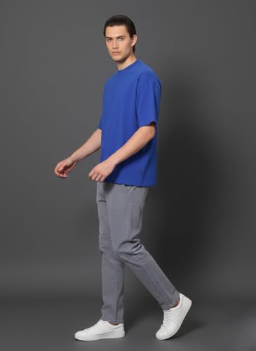Image of Besick Oversized Plain Cotton Drop Shoulder Baggy fit Tshirt for Men