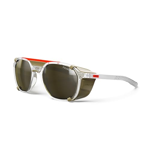 Julbo Lunettes de soleil - SLACK COVER - Hommes - Cristal Brillant/Camel - Polarisant Catégorie 3