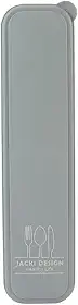 Porta Talheres Portatil Linha Joy Jacki Design - Cinza