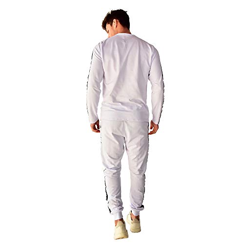 Calça Moletom Jogger Skinny Brohood Masculino Branco GG