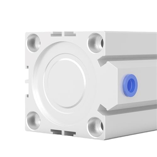 Vérin pneumatique compact SDA 20x5 mm double effet en aluminium - 4