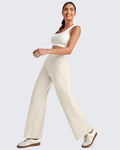 Image of G4Free EverGoing Wide Leg Ankle Pants for Petite Women with Pockets Stretch | Moisture Wicking, 4-Way Stretch, 7 /8 Ankle Length, Faux Fly Detail, Faux Back Pockets, Yoga To Casual Wear