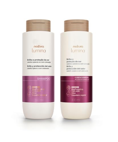 Lumina Shampoo e Condicionador Brilho e Proteção da Cor, 300ml, para Cabelos Opacos ou com Coloração