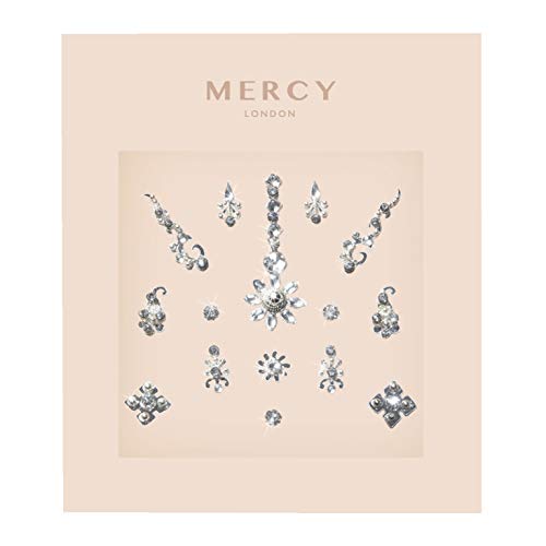 KARIZMA Floral Silver Bindi ✮ Crystal Indian Bindi Face Jewels Gold Multi Packet