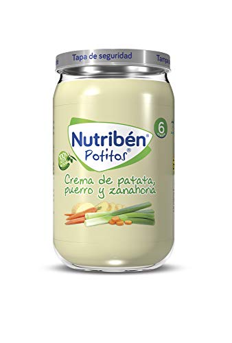 Nutrib�n Potitos De Crema De Patatas, Puerro Y Zanahoria, Desde Los 6 Meses, 235 g