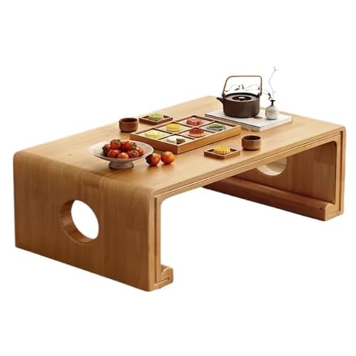 Table de méditation japonaise bois salon et salle à manger