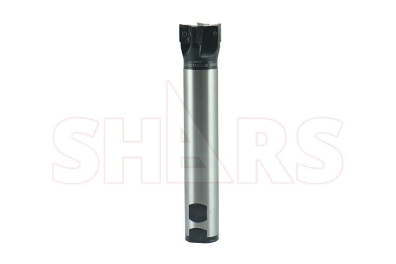 Image of Shars 1-1 /2 x 7-7 /8 inch 90 4 Flutes Indexable End Mill with 4 PCS of APKT Insert NEW 404-2867W+404-6541(4) P[