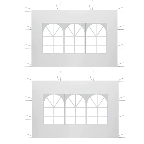 Guangyu Panneaux Latéraux pour Tonnelle Imperméable,3m x 2m Panneau Latéral Gazebo en Tissu Oxford 210D Panneau Latéral de Remplacement pour Tonnelle de Jardin Extérieur Fête