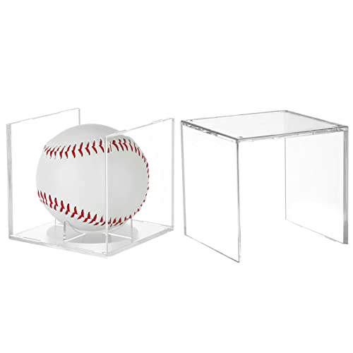 2-Pack UV Protected Clear Acrylic Baseball Display Case, Fit Official Size - image 7